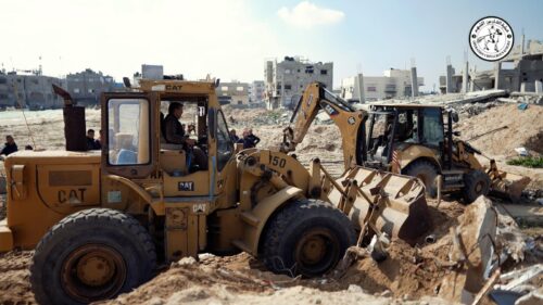 عملية الفارس الشهم 3 تضع حجر الأساس لمشروع صيانة شبكات الصرف الصحي في مدينة خانيونس