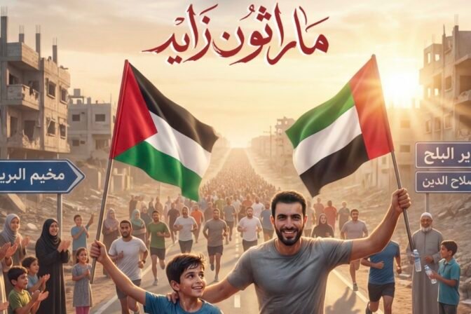 الفارس الشهم (3) تستعد لإطلاق “ماراثون زايد” في قطاع غزة بمشاركة 500 رياضيًا